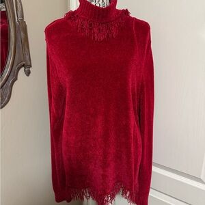 Rafaella Vibrant Red Knit Sweater